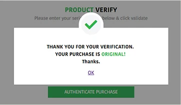 Successful verification example